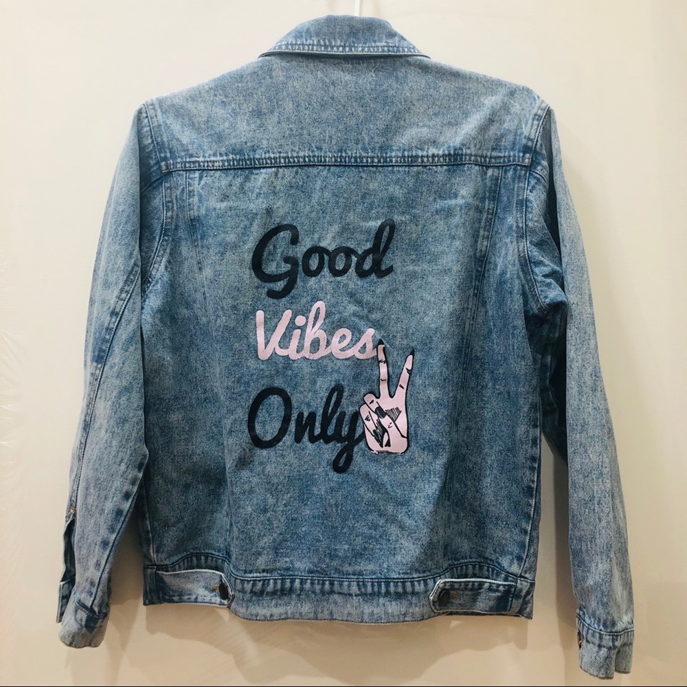 Denim Jacket Acid Wash - S 😻 - Picture 2 of 5